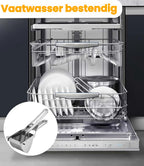 Pureestampers-Stainless Steel Potato Masher Set - 3-delige set met pers schraper en borstel - Handmatige pureemaker voor aardappelen groenten en fruit - Geschikt voor keuken en babyvoeding
