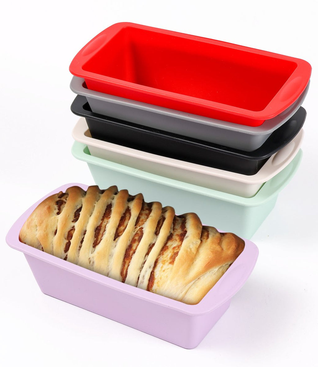 Siliconen Broodbakvormen Set 6-stuks - Multifunctioneel voor Brood, Cake en Desserts - Geschikt voor Oven & Vriezer