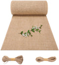 Tafelloper van jute - Tafeldecoratie - Decoratie in landelijke stijl - Geweven jute stof - Geschikt voor boerderijfeesten, communie, enz. - 30 x 1000 cm