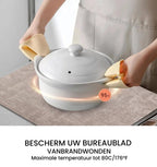 6-Delig Tafelkleed Set - Wasbare PVC Placemats 43x30cm - Dubbelzijdig & Hittebestendig - Imitatieleer Tafelbeschermers voor Keuken en Eethoek