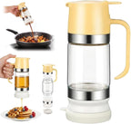 Dispenser voor gecondenseerde melk - Honingdispenser - Met voet - Geschikt voor in de keuken, voor pannenkoeken, koffie en gecondenseerde melk - Geel
