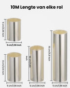 4 Rolls Cake Edge Film - 6cm-8cm-10cm-15cm - Hoge Cake Ring - 10m Transparante Rol Cake Kraag