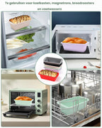 Siliconen Broodbakvormen Set 6-stuks - Multifunctioneel voor Brood, Cake en Desserts - Geschikt voor Oven & Vriezer